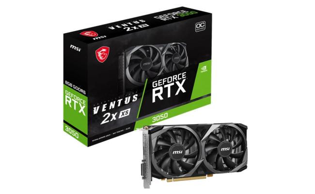 MSI GeForce RTX 3050 VENTUS 2X XS OC – 8GB GDDR6 Graphics Card